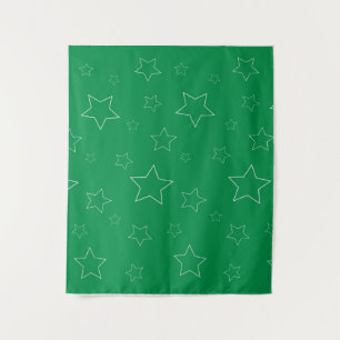 Tapisserie Green Stars