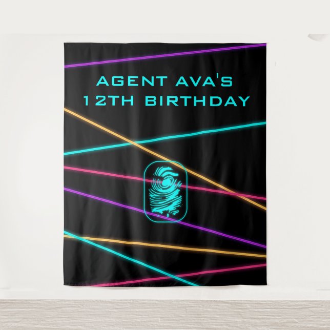 Tapisserie Laser Personnalisée pour une Fête d'Esp (Devant)