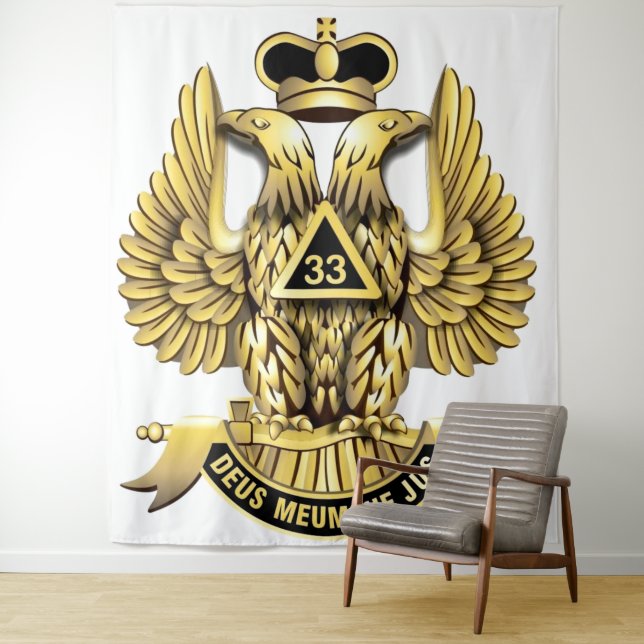 Tapisserie Mason 33 degrés (En situation)