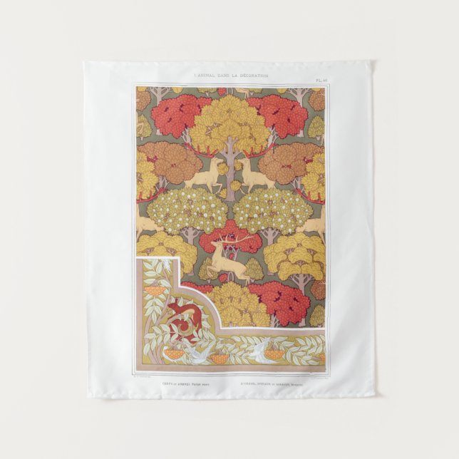 Tapisserie médiévale Motif animal (Devant)