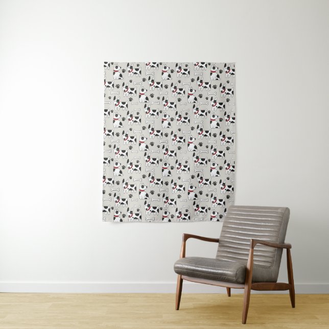 Tapisserie Motif de chien mignon (En situation)