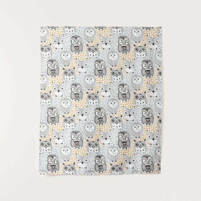 Tapisserie Motif de Cute Owl (Devant)