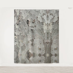 Tapisserie motif d'écorce d'arbre