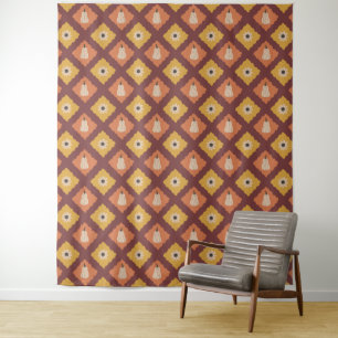 Tapisserie Motif Diamond Automne dessinée à la mai
