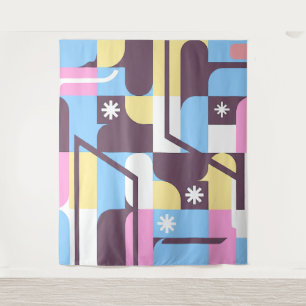 Tapisserie Motif moderne géométrique 1