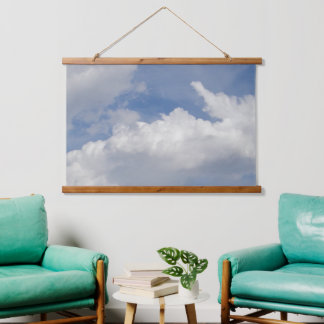 Tapisserie murale à dessus en bois Cloud Dreamer