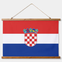 Tapisserie murale avec drapeau de Croatie