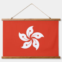Tapisserie murale avec drapeau de Hong Kong