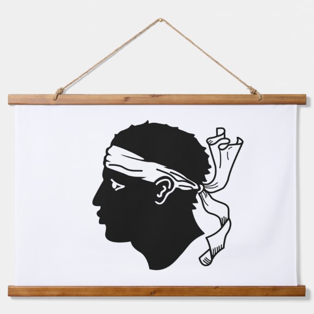 Tapisserie murale avec drapeau de la Corse, France (Devant)