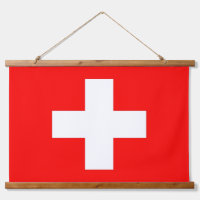Tapisserie murale avec drapeau de la Suisse