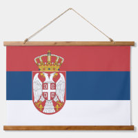 Tapisserie murale avec drapeau de Serbie