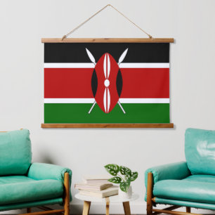 Tapisserie murale avec drapeau du Kenya