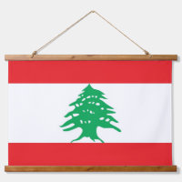 Tapisserie murale avec drapeau du Liban