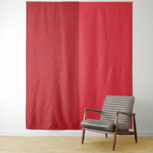 Tapisserie murale bruit rouge tomate coupé – Perso