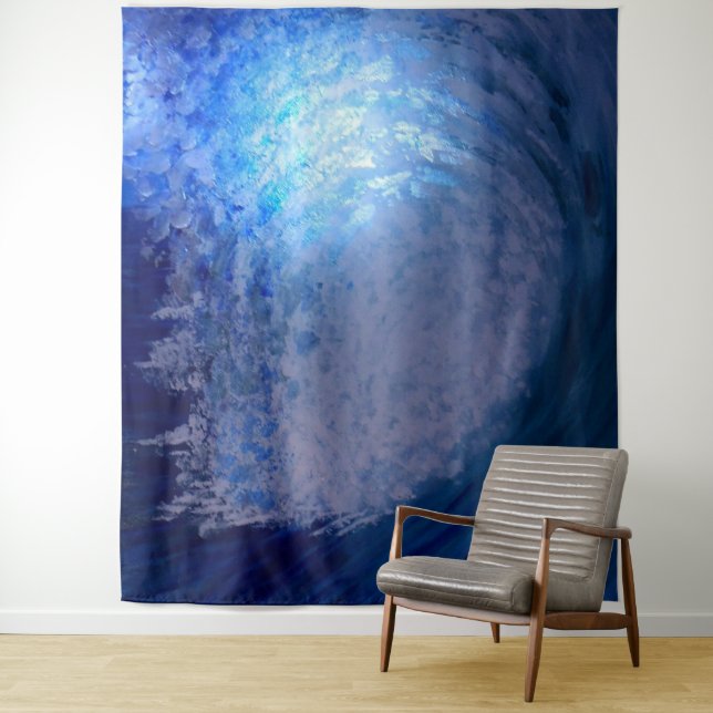 Tapisserie murale Bubblepacific, peinture, dans le (En situation)