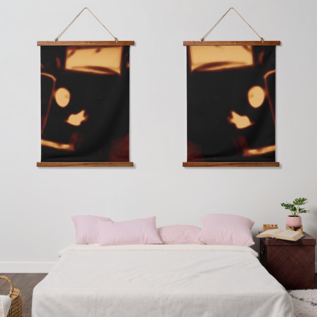 Tapisserie murale cadre en bois - Retro Automotive (Chambre à coucher)