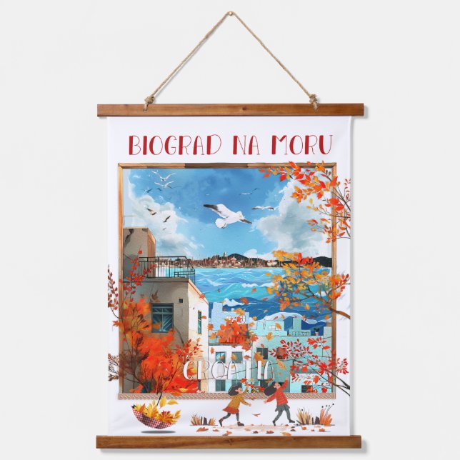 Tapisserie murale coupée en bois - Biograd na Moru (Recto)