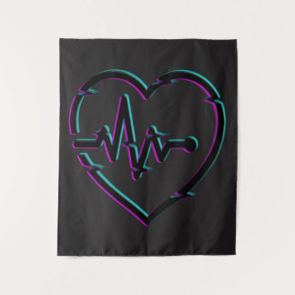 Tapisserie murale de contrôle cardiaque