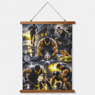 tapisserie murale de gym suspendue