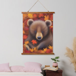 Tapisserie murale de petit ours mignonne