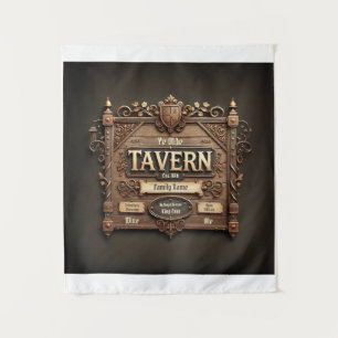 Tapisserie murale de taverne médiévale personnalis