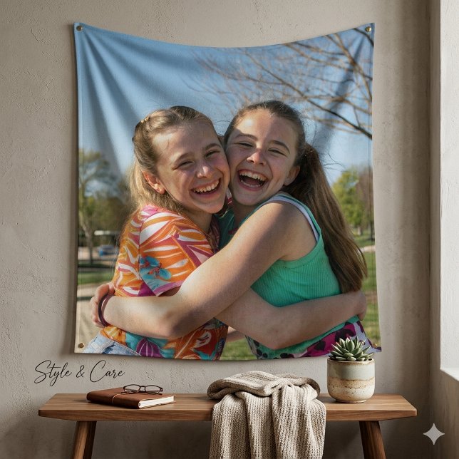 Tapisserie murale d'image personnalisée « Faites-e (Make It Yours Custom Image Wall Tapestry)