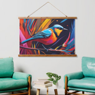 Tapisserie murale d'oiseaux Raggiana