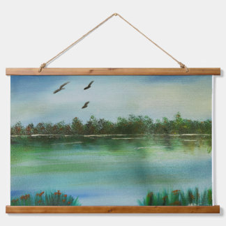 Tapisserie murale en bois