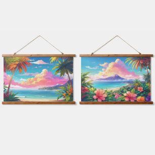 Tapisserie murale en bois