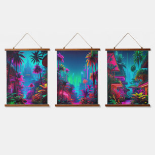 Tapisserie murale en bois