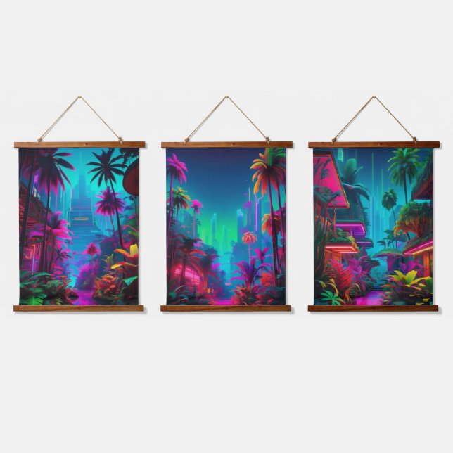 Tapisserie murale en bois (Tripler)