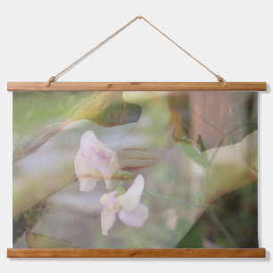 Tapisserie murale en bois de pois doux