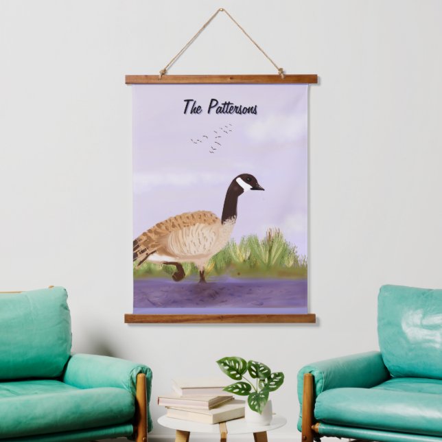 Tapisserie murale en bois d'oie canadienne (Salon)