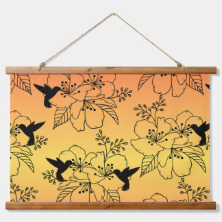 Tapisserie murale en bois d'Oiseau Humide