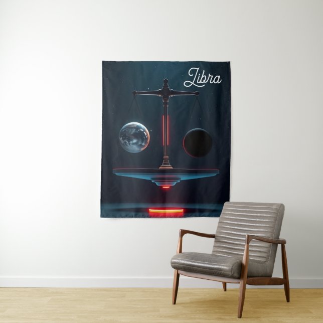 Tapisserie murale Equilibrium Libra. (En situation)