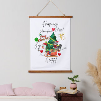 Tapisserie murale Joyeux Noël | Décoration festive