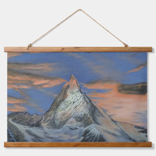 Tapisserie murale - "Le Matterhorn au coucher du s