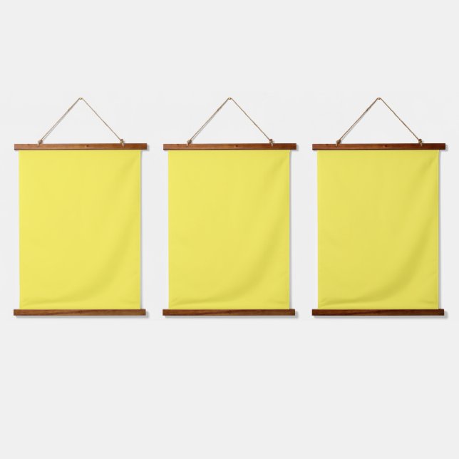 Tapisserie murale | Minimalisme jaune | Cadre en b (Tripler)