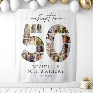 Tapisserie murale personnalisée pour 50e anniversa