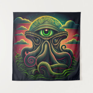 Tapisserie murale psychédélique