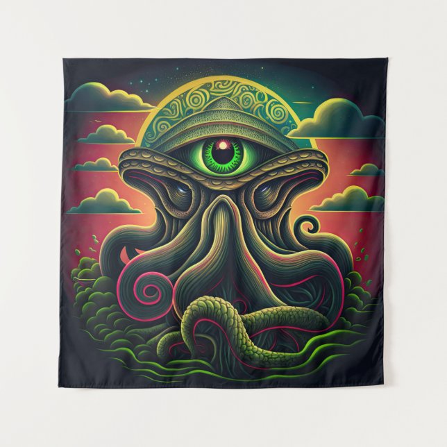 Tapisserie murale psychédélique (Devant)