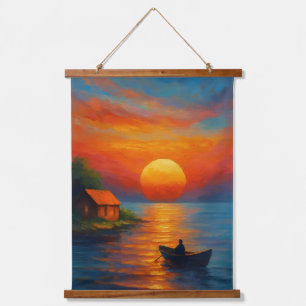 Tapisserie murale Serenité du coucher de soleil su