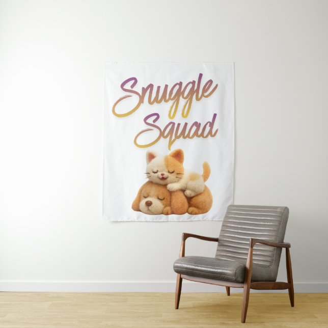 Tapisserie murale Snuggle Squad (En situation)