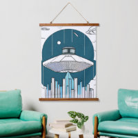 Tapisserie murale Ufo