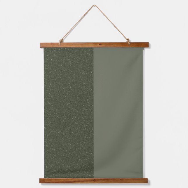 Tapisserie murale verte Split Moss - Personnalisab (Recto)