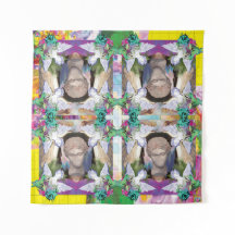 Tapisserie mythique en miroir