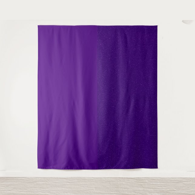 Tapisserie Pailletée Violette Verticale à Finition (Devant)