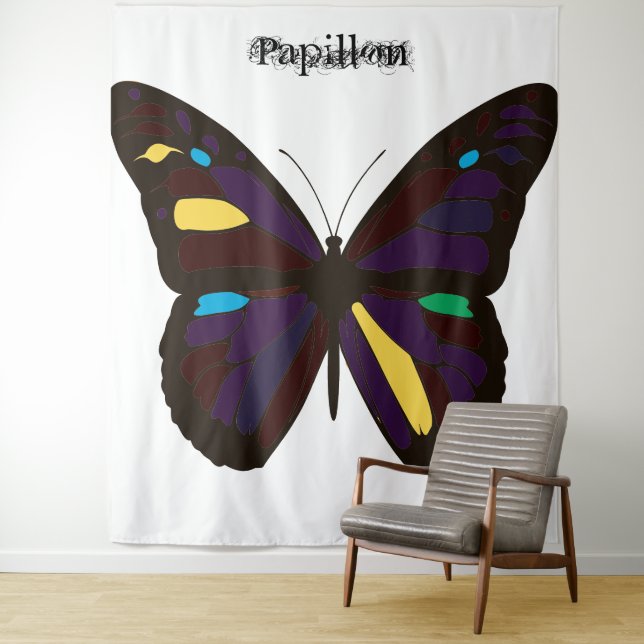 Tapisserie Papillon (En situation)