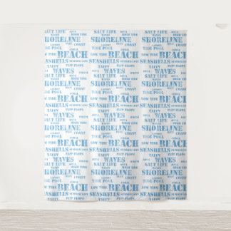 Tapisserie pendaison en Perriette aqua bleu