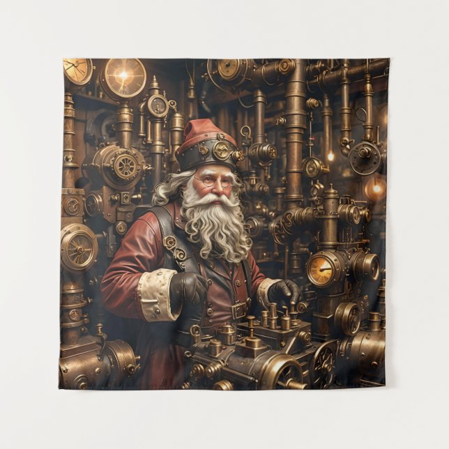 Tapisserie Père Noël Steampunk (Devant)